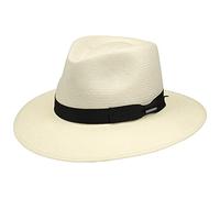 STETSON Chapeau Tokeen Toyo Traveller Femme/Homme - en Paille d'été de Plage avec Ruban Gros Grain Été Printemps-été - XL (60-61 cm) Nature