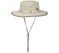 STETSON Chapeau en Tissu Oiutdoor Traveller Homme - de Pluie d'été Outdoor avec jugulaire Hiver Automne Printemps Été Printemps-été - M (56-57 cm) Beige Clair