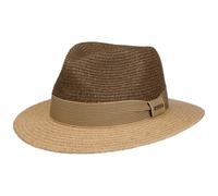 Stetson Twotone Traveller Chapeau de Paille Raphia Bicolore Homme Printemps Ete