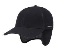 Stetson Casquette Vaby Earflap Homme - Laine pour l'hiver fermé à l’arrière, avec visière, Oreillettes, Doublure, Doublure Hiver Automne-Hiver - L (58-59 cm) Bleu foncé