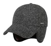 STETSON Casquette avec Oreillettes Vilson Wool Homme - Laine de Baseball pour l'hiver fermé à l’arrière, visière, Oreillettes, Doublure Hiver Automne-Hiver - M (56-57 cm) Anthracite