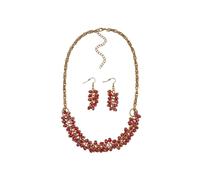 Steuer Parure de bijoux or / rouge, Taille One Size
