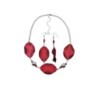Steuer Parure de bijoux rouge, Taille One Size