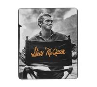 Steve Actor McQueen Tapis de Souris Grande Taille - Tapis Gamer en Caoutchouc avec Bord Renforcé, Antidérapant et Durable, Accessoire Bureau et PC pour Travail, Cadeau Fans 7 x 8.6 in