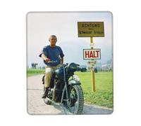 Steve Actor McQueen Tapis de Souris Grande Taille - Tapis Gamer en Caoutchouc avec Bord Renforcé, Antidérapant et Durable, Accessoire Bureau et PC pour Travail, Cadeau Fans 8.3 x 10.3 in
