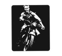 Steve Actor McQueen Tapis de Souris Grande Taille - Tapis Gamer en Caoutchouc avec Bord Renforcé, Antidérapant et Durable, Accessoire Bureau et PC pour Travail, Cadeau Fans 7 x 8.6 in