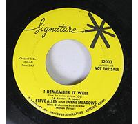STEVE ALLEN & JAYNE MEADOWS - STEVE ALLEN & JAYNE MEADOWS 45 RPM I REMEMBER IT WELL / FLATTERY