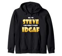 Steve Costume IDGAF Meme Personalized First Name Steven Joke Sweat à Capuche