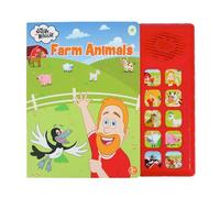 Steve et Maggie chantent en chœur Farm Animals Sound Sound Livre pour enfants, livre pour enfants de la ferme des animaux à 10 boutons, livre de conseil éducatif pour les enfants, ressources d’apprent