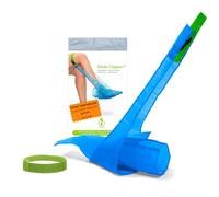 STEVE Glide Clipper 30 sec. aide à l'enfilage des bas de contention, Enfilez chaussettes de compression, enfile-bas pour pointes ouvertes & fermées - MAINTENANT avec STEVE glide OFF gratuit !