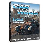Steve Jackson Games Car Wars Sixth Edition : Lethal Lineup - Extension de Jeu de société - Jeu Solo - Nouvelle équipe & améliorations - 32 Cartes - en Anglais - Pack Crew & Gear avec jetons