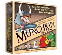 Steve Jackson Games - Jeu de société Munchkin: Deluxe - dès 14 ans, 1-4 joueurs, 30-120 min