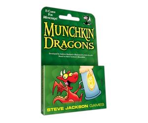 Steve Jackson Games | Munchkin Dragons | The Exciting Dragon-Slaying Expansion Pack for 3 to 6 Players | Ages 10 and Up | English