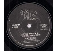 STEVE JANSEN AND YUKIHIRO TAKAHASHI - STAY CLOSE 7 INCH (7" VINYL 45) UK RIME 1986
