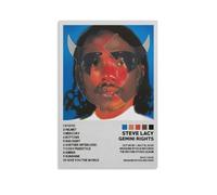 Steve Lacy Gemini Rights, affiches d'art mural imperméable, résistantes à l'humidité, faciles à installer et à la décoloration, style sans cadre, 20 x 30 cm