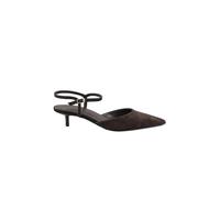 Steve Madden Adelaide Brown Suede Marron Suede Chaussures Décollés Femmes Cuir Talon Bracelet Pointe, marron, 38.5 EU