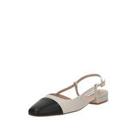 STEVE MADDEN Ballerines à lanières 'BELINDA' gris clair / noir, Taille 38
