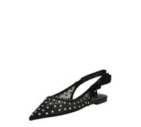 STEVE MADDEN Ballerines à lanières 'Olyvia-R' noir / argent, Taille 37