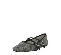 STEVE MADDEN Ballerines à lanières 'Watchlist' noir / argent, Taille 40