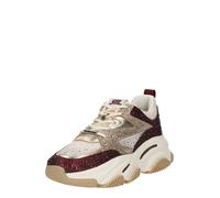STEVE MADDEN Baskets basses 'Privy' beige clair / or / bordeaux, Taille 39