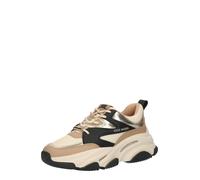 STEVE MADDEN Baskets basses 'Progressive' beige / noisette / noir / argent, Taille 38