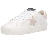 Steve Madden Baskets StarlingSneaker pour Femme, Blanc/Multicolore, 37 EU