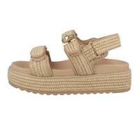 Steve Madden Bigmona Sandales Plateforme Riemchen Cuir Daim Marron Femme
