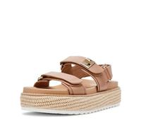 Steve Madden Bigmona Sandales pour femme, Cuir naturel, 40-41 EU