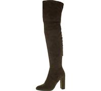Steve Madden Blazinn Bottes à talons en faux daim pour femme, Vert (Olive Micro), 37.5 EU