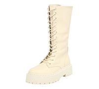 STEVE MADDEN Bottes à lacets 'Vroom' blanc cassé, Taille 42
