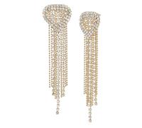 Steve Madden Boucles d'oreilles chandelier en forme de cœur pour femme