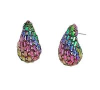 Steve Madden Boucles d'oreilles en forme de goutte pour femme, One Size, Plastique, Pas de gemme