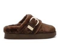 Steve Madden Cozy Up Mules Brown Suede Taille: 36 | Slippers Outlet | Femme | Marron