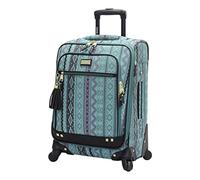 Steve Madden Designer Luggage Collection - Valise Extensible légère et Souple pour Homme et Femme - Sac de Transport Durable de 50,8 cm avec 4 roulettes pivotantes, Légendes Turquoise, 51 cm, Sac de