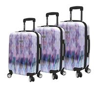 Steve Madden Ensemble de valises rigides et légères à roulettes pivotantes de 50,8 cm, 61 cm et 71 cm, Diamant, Taille Unique