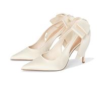 Steve Madden Escarpins à thé pour Femme, Satin Ivoire, 37-38 EU