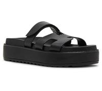 Steve Madden Femme Bigmayven Sandale cale, Cuir Noir, 41 EU