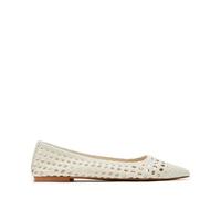 Steve Madden, Femme, Chaussures, Blanc, Taille: 41 EU Chaussures plates blanches minimalistes avec motif en filet