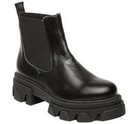 Steve Madden Femmes Chelsea Semelle Épaisse Bottes Mélange Cuir à Talon Slip Sur