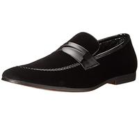 Steve Madden Homme Crescent Mocassin, Black Velvet, 44 EU
