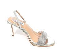 Steve Madden - Jannis Sandale Argent avec Multi-Strass - Femme - Chaussures - Gris - Taille: 37 1/2 EU