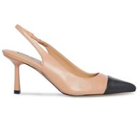 Steve Madden Kling Slingback Kitten Heels Tan/Blk 4 (37) Female
