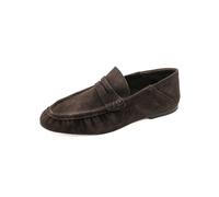 Steve Madden Mocassin Roger - Marron chocolat daim | Daim doux, style Penny Loafer, semelle plate, design classique, couleur chocolat