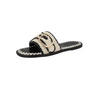STEVE MADDEN Mule 'Seabreeze' noir / blanc naturel, Taille 40