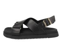 Steve Madden Myth Sandales Pour Femmes En Cuir Beige Riemchen Plate