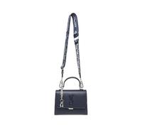 Steve Madden Petit sac à bandoulière Lattuca avec poignée supérieure, bleu marine, taille unique