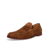 Steve Madden Ramsee Penny Mocassins pour Homme, Suède Tabac, 43 EU