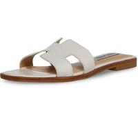 Steve Madden Sandales Hadyn pour femme, cuir blanc, 36-37 EU