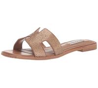 Steve Madden Sandales Hadyn pour femme, Strass bronze, 36 EU