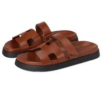 Steve Madden Sandales Mayven Slide pour femme, Cuir de chameau., 38 EU
